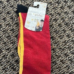 Hogwarts Red and Yellow Casual Socks Eye-Catching Design